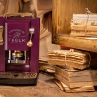 Кафе машини за хартиени дози/чалда/под - Faber De Luxe + 50 дози кафе Фабер подарък. , снимка 6 - Кафемашини - 36812443