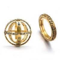 Сферично зодиакално колие - пръстен, различни размери, снимка 4 - Колиета, медальони, синджири - 42669623
