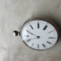 сребърен джобен часовник , снимка 6 - Антикварни и старинни предмети - 40821194