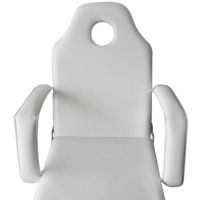 Стол за процедури с регулируеми поставки за краката, бял   , снимка 4 - Кушетки - 44796649