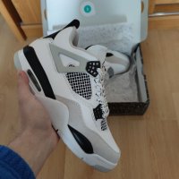 Nike Air Jordan Retro 4 Military Black White Размер 44 Номер 28см Мъжки Обувки Кецове Маратонки, снимка 16 - Маратонки - 39424027