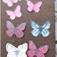 6 вида пеперуда силиконов гумен печат украса бисквитки фондан Scrapbooking, снимка 2 - Други - 31499268