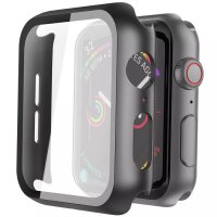 Кейс + Стъклен Протектор за Apple Watch 7 6 5 SE 40 41 44 45mm 3D 5D, снимка 10 - Аксесоари за Apple - 35406990