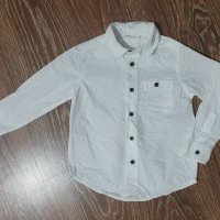 Бяла риза 92см-10лв.НАМАЛЕНИЕ+подарък, снимка 1 - Бебешки блузки - 30720611