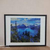 5D Диамантен гоблен Планински пейзаж, снимка 2 - Гоблени - 31544191