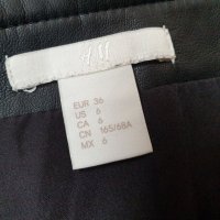 Дамска кожена пола H&M размер 36, снимка 10 - Поли - 32150937