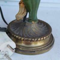 Стара месингова лампа, снимка 2 - Антикварни и старинни предмети - 38786060