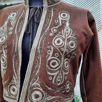 Автентична Османска връхна дреха салтамарка със сърмени конци, снимка 3 - Антикварни и старинни предмети - 31061638