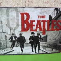 Метална Табела The Beatles Бийтълс Джон Ленън Маккартни рок , снимка 1 - Колекции - 37375812