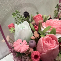 Аранжирани, ароматни цветя от сапунена основа, снимка 8 - Изкуствени цветя - 44606393