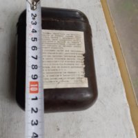 Стара бакелитена кутия от военна аптечка кафява, снимка 6 - Антикварни и старинни предмети - 40633048