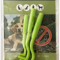 Нов Комплект от 3 броя Инструменти за премахване на кърлежи Кучета Котки Хора, снимка 1 - За кучета - 42905642