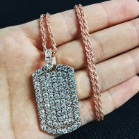 Bling Bling Плочка - Pink, снимка 1 - Колиета, медальони, синджири - 29164226