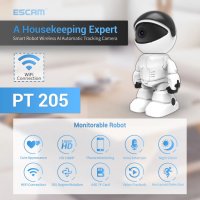 ESCAM PT205 1080P Wifi IP Охранителна камера-робот 360 ° 2MP, снимка 6 - IP камери - 35124786