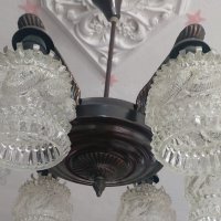 Италиански полилей ,бароков стил  , снимка 2 - Лампи за таван - 42111846