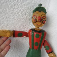 Пинокио много стара играчка  от дърво, марионетка, снимка 4 - Антикварни и старинни предмети - 29741542