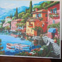 Уникална много красива картина,Живопис Италия., снимка 6 - Картини - 44422487