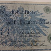 Райх банкнота - Германия - 100 марки / 1908 година- 17982, снимка 2 - Нумизматика и бонистика - 31020894