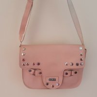Розова дамска чанта пудра , снимка 1 - Чанти - 25345787