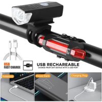 Зареждаеми стоп и фенерче за колело, USB,, IPX4, снимка 2 - Аксесоари за велосипеди - 42253378