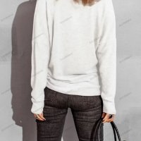 Дамска свободна кадифена блуза с дълги ръкави и широко деколте, 5цвята - 023 , снимка 7 - Блузи с дълъг ръкав и пуловери - 42814828