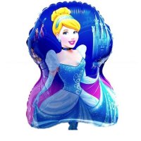 Пепеляшка Cinderella на фон фолио фолиев гигант балон хелий и въздух, снимка 1 - Други - 42094169