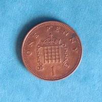 1 one penny 2008 г.Англия, снимка 2 - Нумизматика и бонистика - 42279572