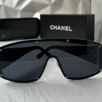 CH дамски слънчеви очила маска с лого, снимка 5 - Слънчеви и диоптрични очила - 44685631