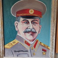 Портрет на Сталин, снимка 1 - Картини - 42291178