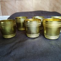 шест метални чаши за шот, снимка 1 - Антикварни и старинни предмети - 29640630