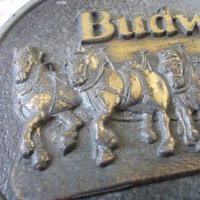 Старинна катарама Budweiser USA, снимка 3 - Антикварни и старинни предмети - 38425135