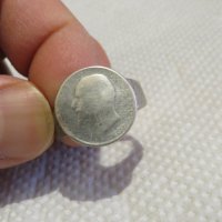 мъжки сребърен пръстен, Старинен пръстен със сребърна монета - Княз Фердинанд I - ЦАР НА БЪЛГАРИТЕ , снимка 1 - Пръстени - 31001898