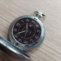Джобен часовник Молния (molnija) кварц, снимка 3 - Антикварни и старинни предмети - 36989061