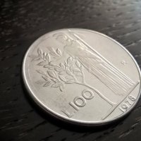 Монета - Италия - 100 лири | 1978г., снимка 1 - Нумизматика и бонистика - 31718353