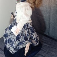 Викторианска порцеланова кукла 45 см, снимка 3 - Колекции - 38349229