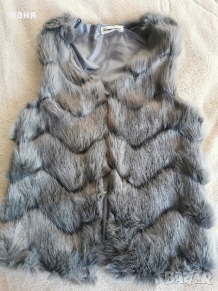Дамски елек с изкуствен косъм , снимка 1