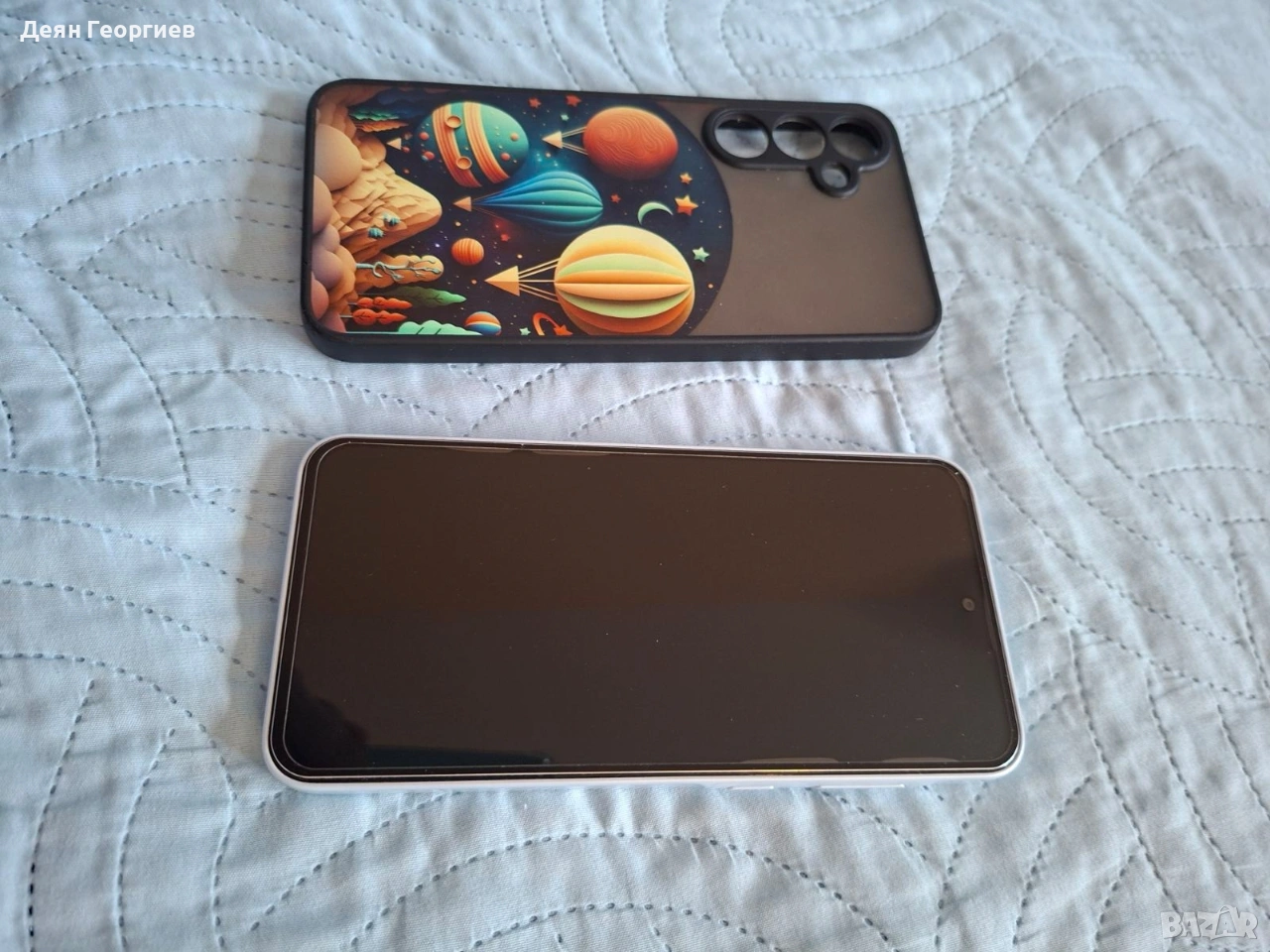 Продавам Samsung A35 6GB, 128GB, 5G ICEBLUE с гаранция, снимка 1