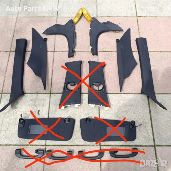 Черни колонки таван БМВ Е60 черен таван BMW E60 , снимка 1