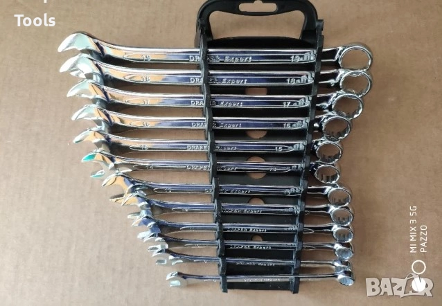 DRAPER EXPERT 12броя Гаечни звездогаечни ключове 8mm-19mm комплект, снимка 1