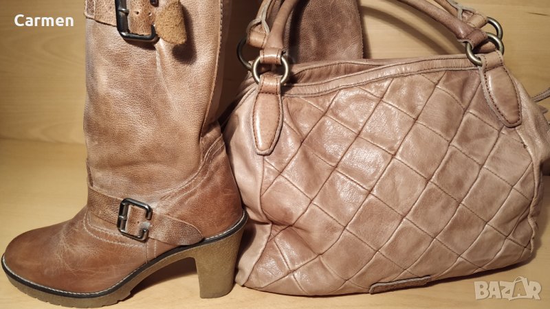 Италиански ботуши от естествена кожа, снимка 1