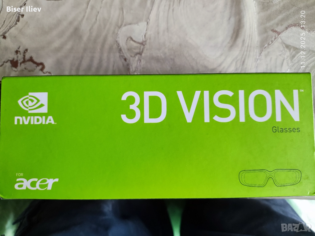 Продавам NVIDIA 3 D Glasses Vision (Очила), снимка 1