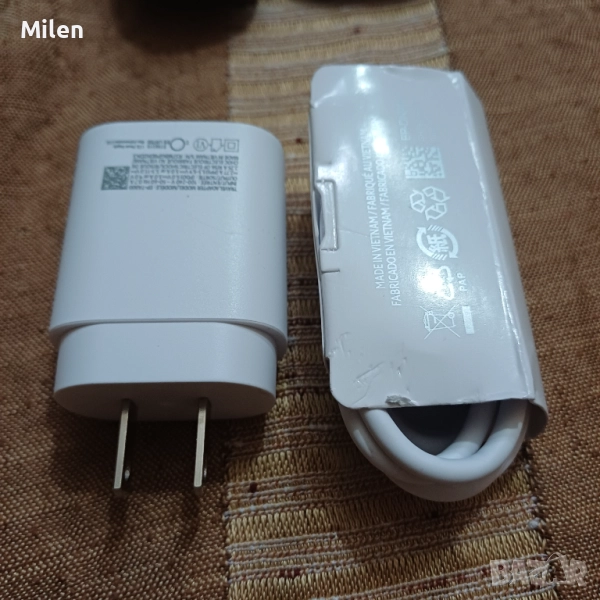 Fast charging адаптер + кабел type c - type c, снимка 1