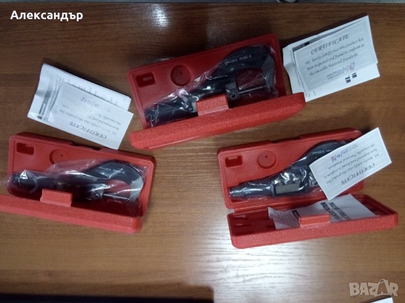 Микрометър. Електронен микрометър. Цифров микрометър, снимка 1