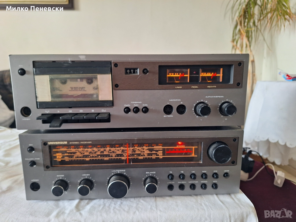 UNIVERSUM VT 23016M HI FI VINTAGE STEREO RECEIVAR. CT 2395 HIFI STEREO CASSETTE DECK VINTAGE.., снимка 1