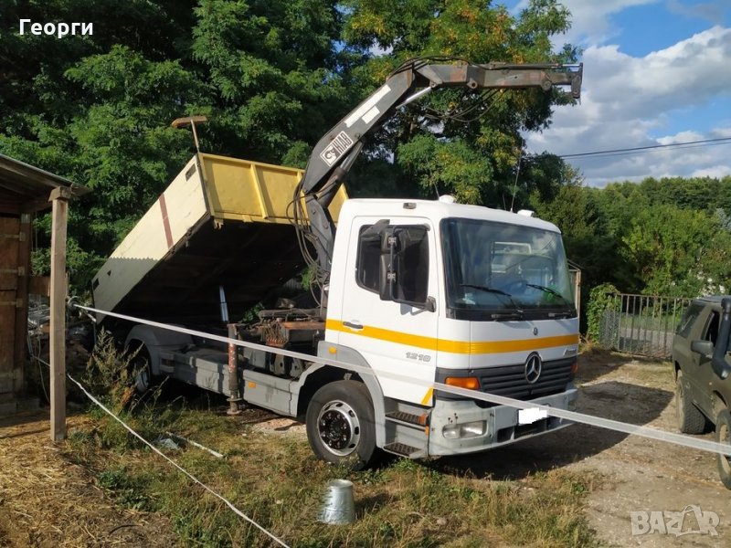 Мерцедес самосвал с кран, снимка 1