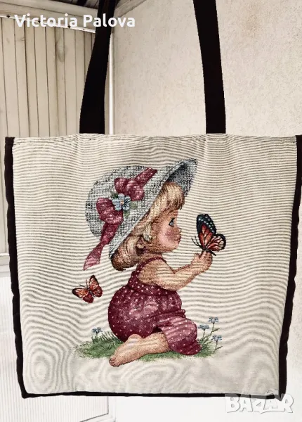 Голяма  дизайнерска чанта шопър, снимка 1