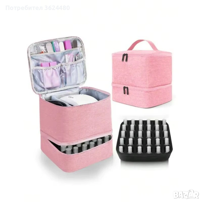 Органайзер за маникюр с отделение за лампа 4769, снимка 1