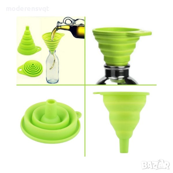 Силиконова сгъваема фуния, снимка 1