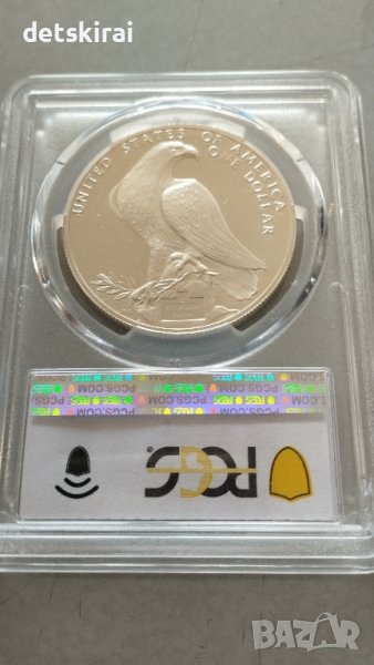 сребърен долар 1984-S PR69DCAM Olympic eagle, снимка 1