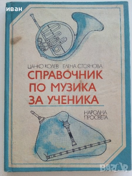 Справочник по музика за ученика - Ц.Колев,Е.Стоянова - 1976г., снимка 1